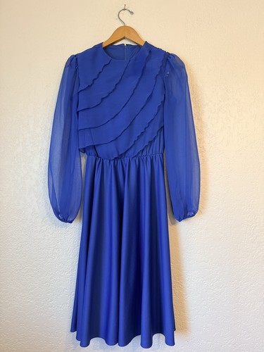 Vintage 80s amy deb royal - amy-deb, blue